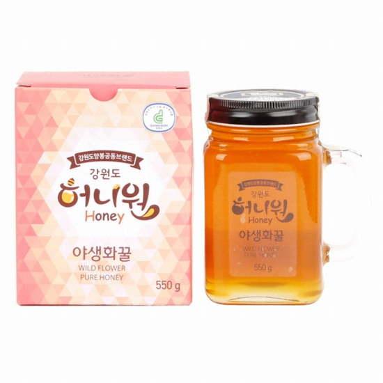 강원도 허니원 야생화꿀 핸들컵 550g (1개)_이미지