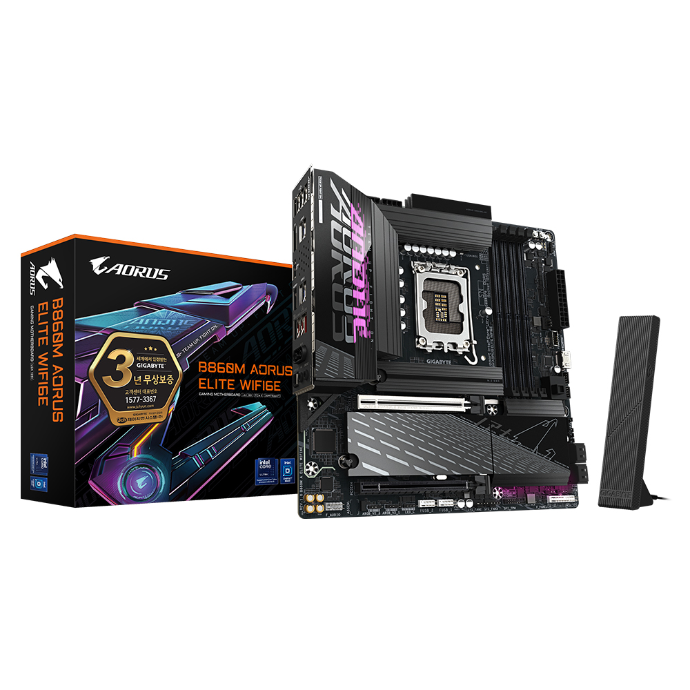 GIGABYTE B860M AORUS ELITE WIFI6E 제이씨현이미지입니다. 누르면 해당 게시물로 새창이동합니다.