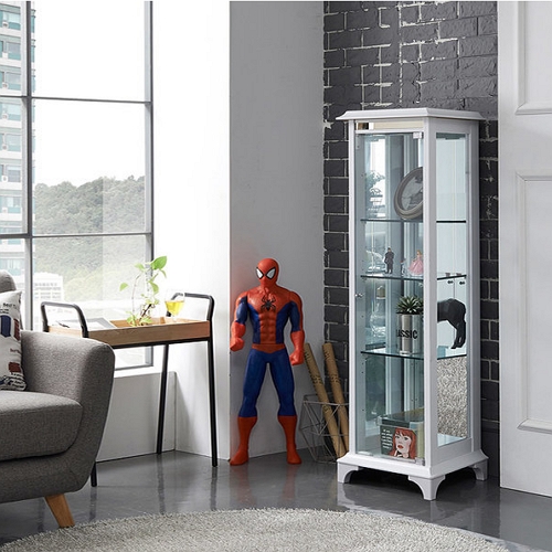 모던탑21  캐슬 4단 유리 장식장 400