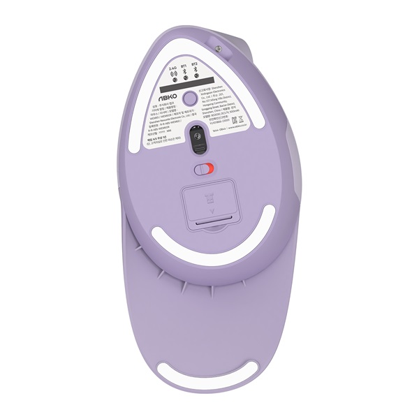 앱코 WEM65 인체공학 WIRELESS FREE 무선 버티컬 (퍼플)_이미지