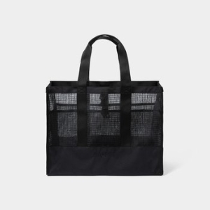 배럴 메쉬 스퀘어 토트백 20L 블랙 B5SUABG003BLK