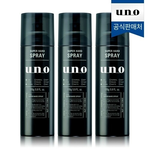  우노 슈퍼 하드 스프레이 170g[3개]