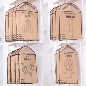 까사니 부직포 옷커버 옷비닐 의류커버 코트커버 옷보관커버 옷덮개_이미지