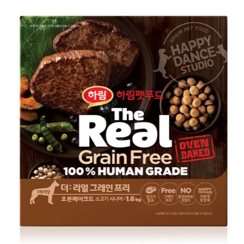 더리얼 독 그레인프리 오븐베이크드 소고기 시니어 5.8kg (1개)_이미지