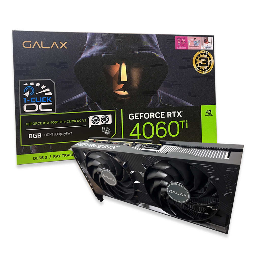 갤럭시 GALAX 지포스 RTX 4060 Ti OC V2 D6 8GB_이미지