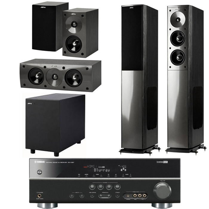 야모 S606 5.1채널 + 야마하 AV리시버 (RX-V367, SUB-200)