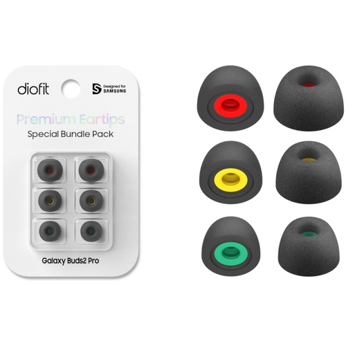 디오핏 갤럭시 버즈2 프로 메모리폼 이어팁 GP-XVR510BJBBK (3쌍)_이미지
