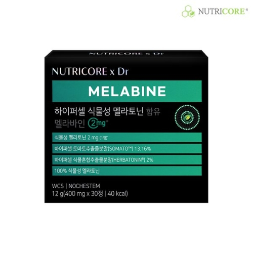 뉴트리코어 하이퍼셀 식물성 멜라토닌 함유 멜라바인 2mg 30정 (1개)_이미지