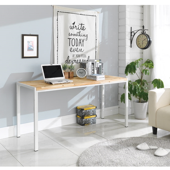 우아미가구 다죤 원목 입식책상 (1540x570)_이미지