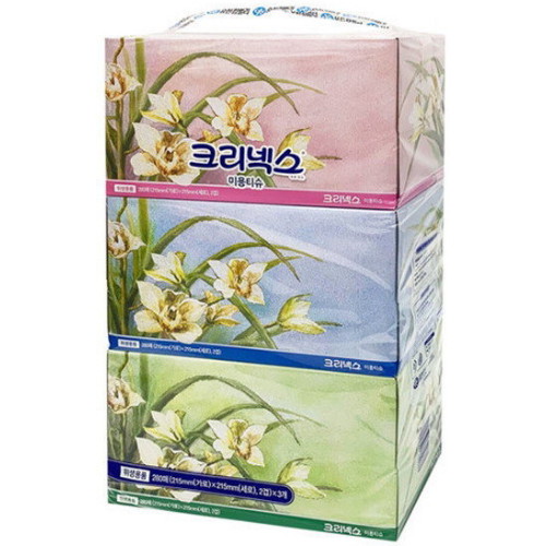 유한킴벌리 크리넥스 ㅤ미용티슈 콤비 280매 (3개입) *1팩_이미지