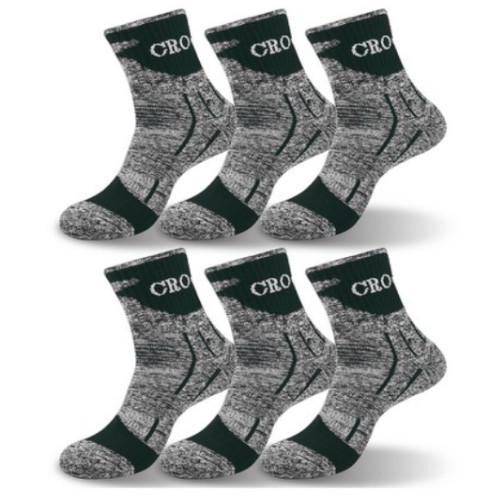 크로커다일 등산 중목 양말 6족 세트 CD302