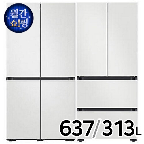 삼성전자 비스포크 키친핏 Max RM70F64R1A + 키친핏 코타 RQ33DB74C1AP (화이트)이미지입니다. 누르면 해당 게시물로 새창이동합니다.