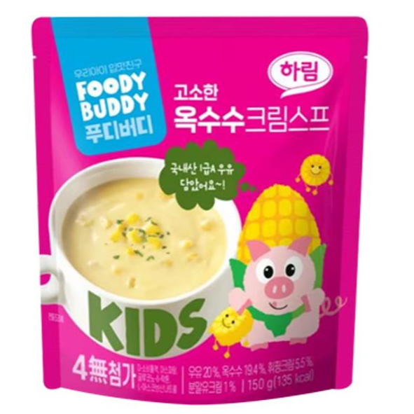 하림 푸디버디 옥수수 크림스프 150g