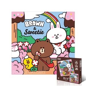 토이앤퍼즐 라인프렌즈 스위츠 보석십자수 TPD25-406 9535211