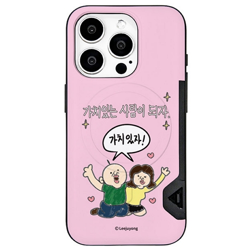오가프린스 아이폰7 빵빵이의 일상 투게더 맥세이프 투카드 범퍼케이스_이미지