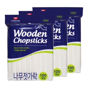 삼아 나무젓가락 300개 100개입 x 3