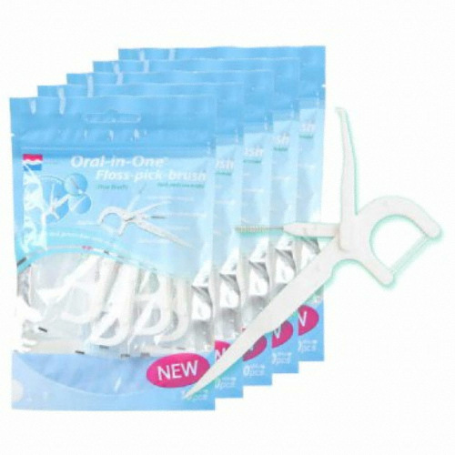 에프에이치아이코리아 오랄인원 멀티 일회용 치실 10개 + 케이스 (5개)
