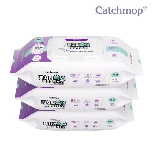 클렘본 캐치맙 물걸레 청소포 특대형 25매 [3개]