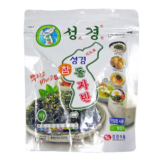 성경식품 지도표성경김 참돌자반 70g (8개)_이미지