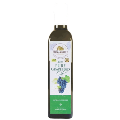 Gemsa Enterprises 팜투마켓 압착 포도씨유 500ml (6개)