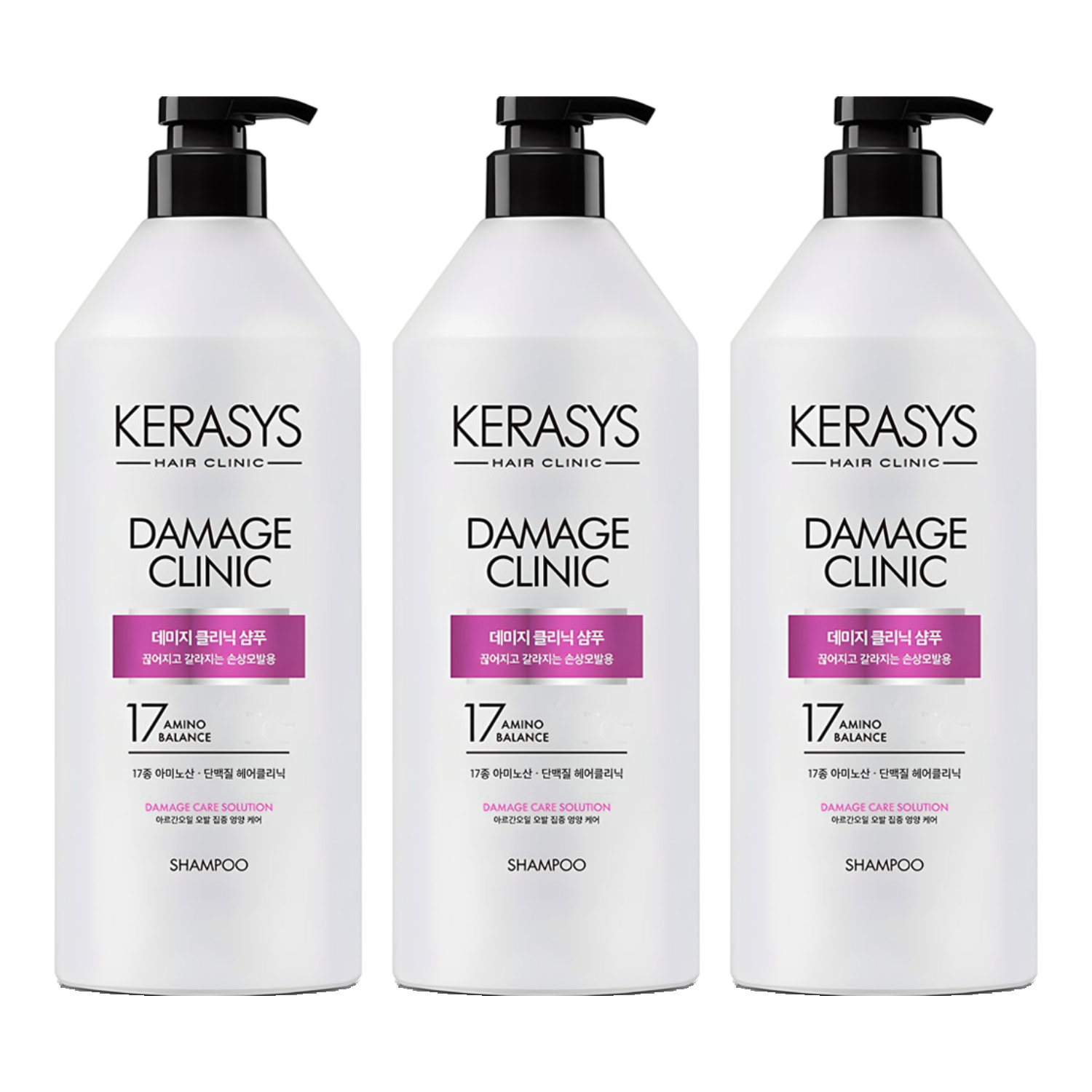  케라시스 데미지 클리닉 단백질 샴푸 980ml [3개]