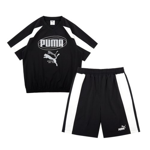 키즈 남녀공용 상하복 세트 키즈 FC 푸키 5010044906 140 Black