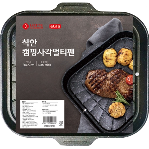 착한 캠핑 사각 멀티팬 30 27 cm
