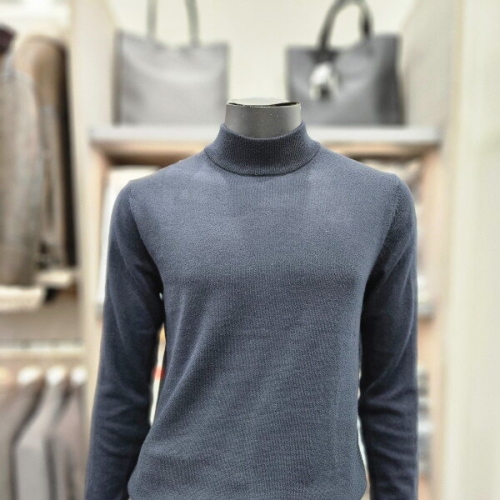 신원 지이크 다크네이비 캐시미어 실크 반목폭라 FJU8511A_JK