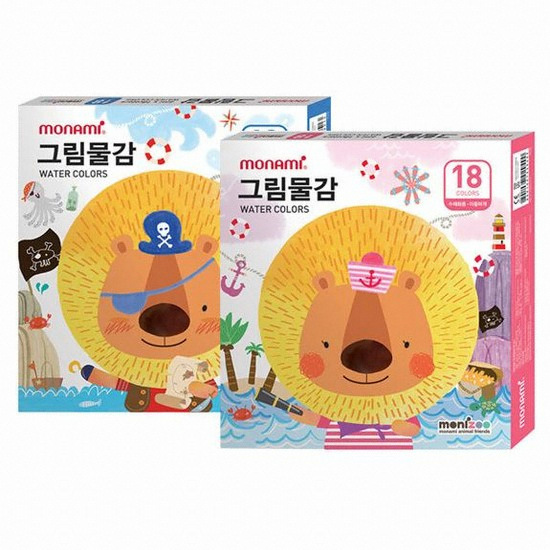 모나미 모니주 물감 6ml (18색)_이미지