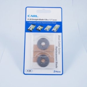 CARL 디스크재단기 재단칼날 K28 (2개)_이미지