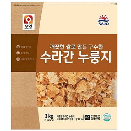 사조오양 수라간 누룽지 3kg (5개)_이미지