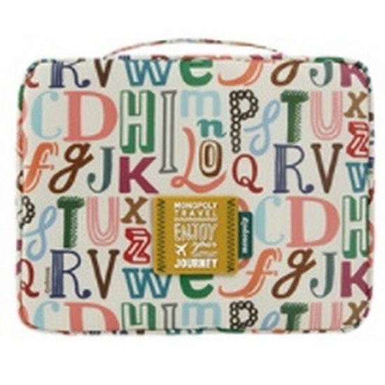 ENJOY JOURNEY GRAND MULTI POUCH (ALPHABET BEIGE)