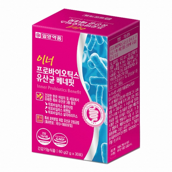 일양약품 이너 프로바이오틱스 유산균 베네핏 30포이미지입니다. 누르면 해당 게시물로 새창이동합니다.