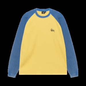 베이직 써멀 투톤 롱슬리브 티셔츠 옐로우 Basic Thermal 2 Tone LS T-Shirt 727829