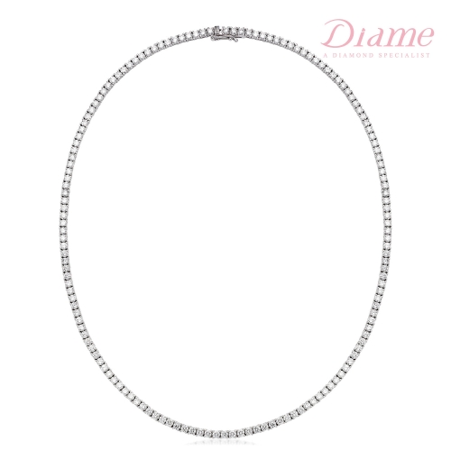 18K골드 1부 랩그로운 다이아몬드 테니스 목걸이 UGDN1044W30LAB