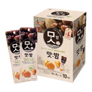 CJ제일제당 자연의밤 그대로 맛밤 42g [10개]