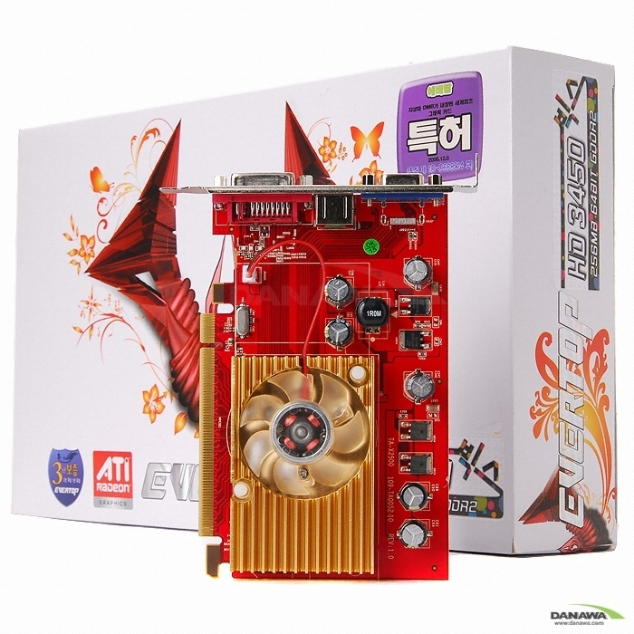 EVERTOP �󵥿� HD 3450 �� 256MB