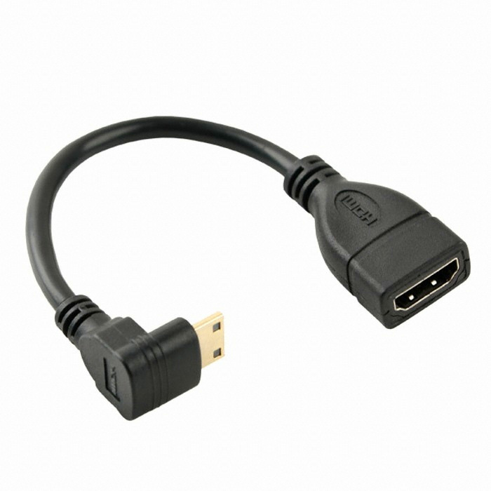 라이트컴 COMS HDMI 젠더 (Mini HDMI M/HDMI F) (SP933, 0.1m)