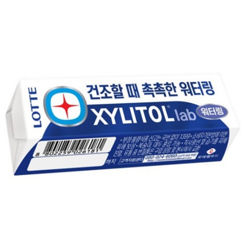 롯데제과 자일리톨 랩워터링 판 24g (1개)