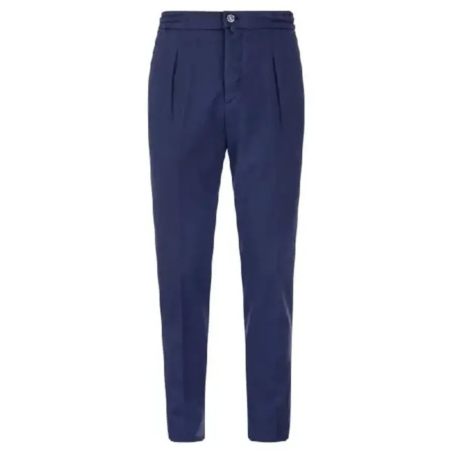 키톤 로고 패치 스트레이트 레그 팬츠 UP1LACJ0736B 0800N092BLUETTE T