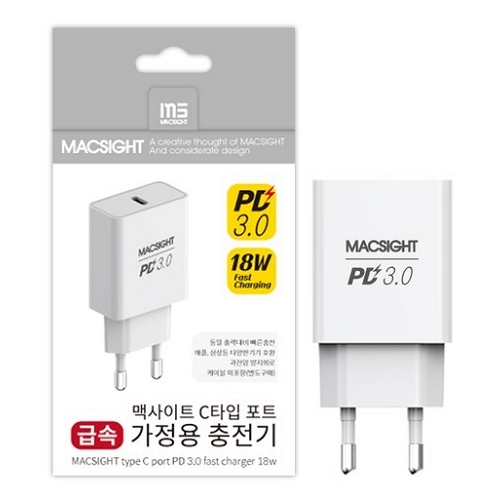 맥사이트 PD 18W 충전기 KK-PDC069-18WB [케이블미포함]
