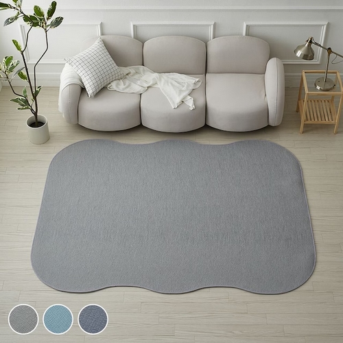 가온길카페트 트리니티 쏘쿨 시어서커 비정형 러그 (300x200cm)_이미지