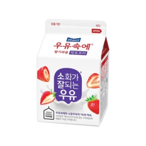매일유업 우유속에 딸기 락토프리 300ml (15개)_이미지