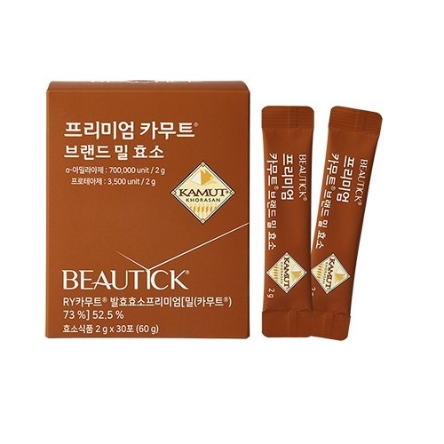 GNC 뷰틱 프리미엄 카무트 브랜드 밀 효소 30포 (1개)_이미지