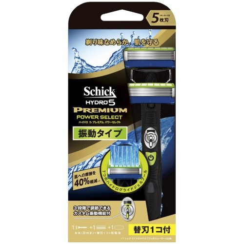 쉬크 하이드로5 프리미엄 파워셀렉트 + 면도날 (해외구매, 면도기1개+날1개)