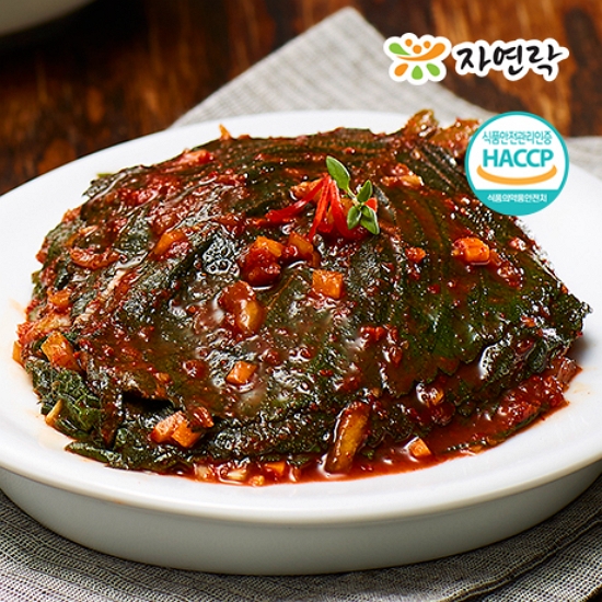 자연락 깻잎김치 10kg (1개)