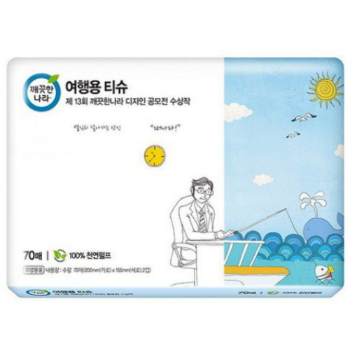 깨끗한나라 여행용 티슈 꿈 70매 (50팩)_이미지