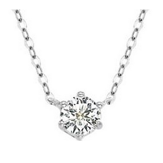 골드팡 18K 1부 키엘 다이아몬드 화이트골드 목걸이