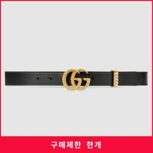 토르숑 더블 G 버클 벨트 524103-AP00G-1000 너비 2.5cm