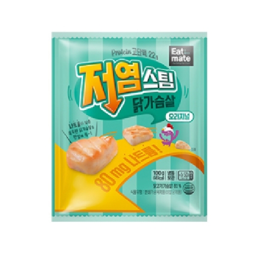 푸드나무 잇메이트 저염 스팀 닭가슴살 오리지널 100g (50개)